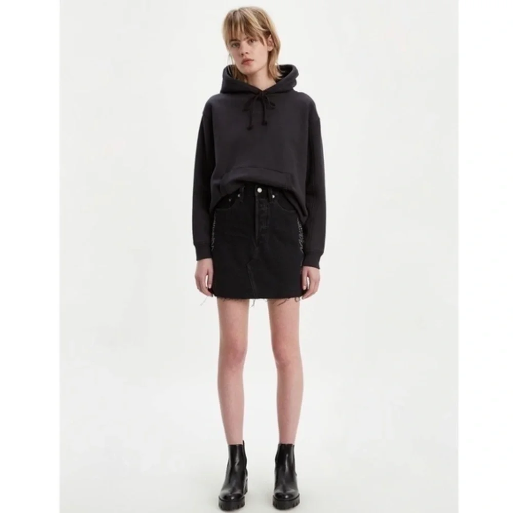 Levis High-Rise Deconstructed Skirt